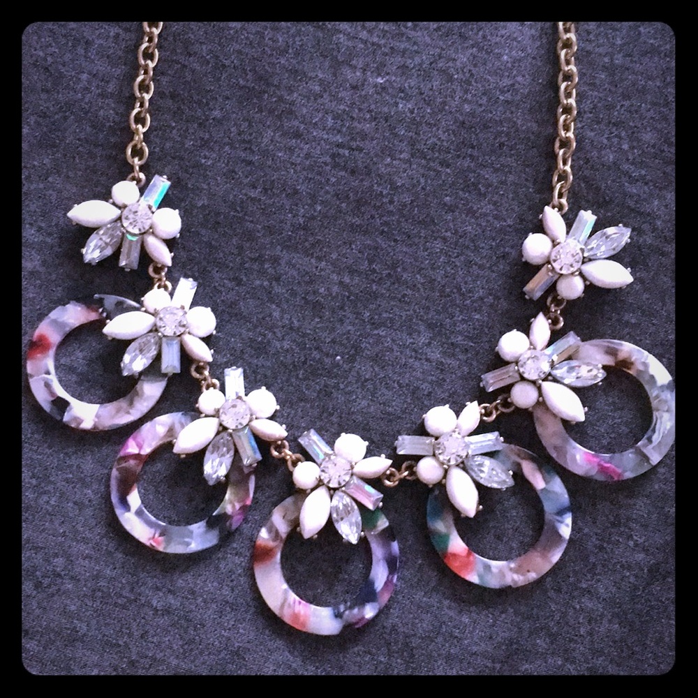 Multicolored Tortoise and Gem Necklace